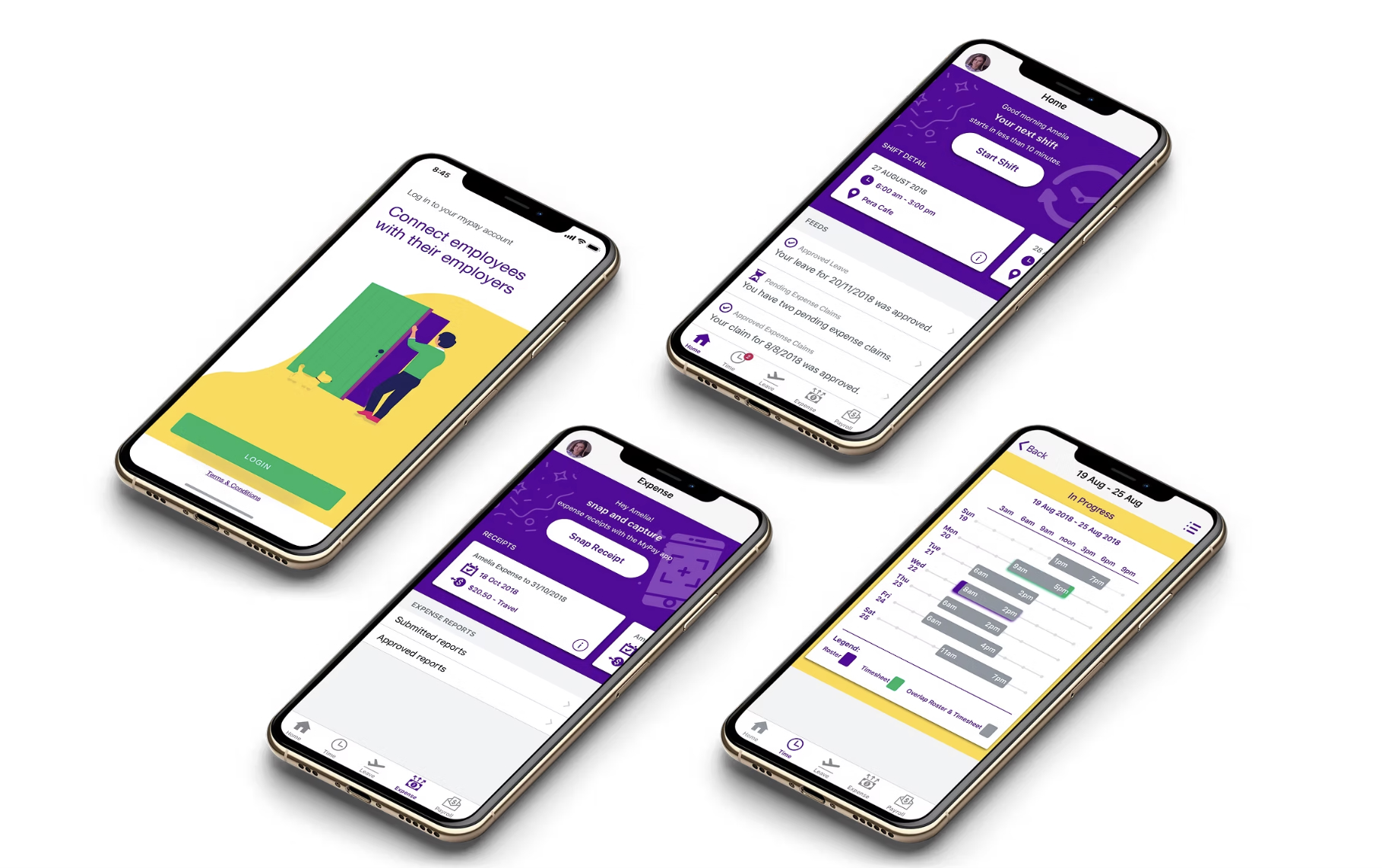 MyPay — wireframes and screens
